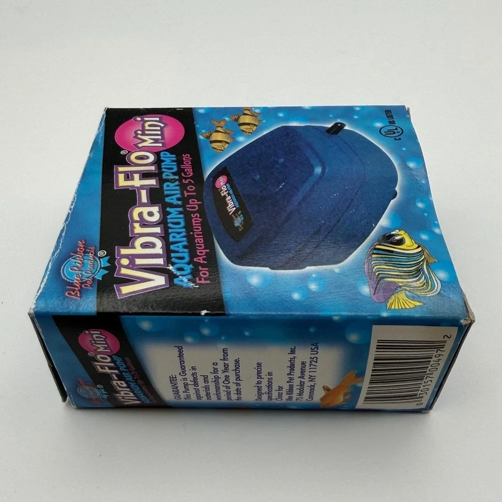 Blue Ribbon Vibra-Flo Mini Aquarium Air Pump‎ For Aquariums Up To 5 Gallons